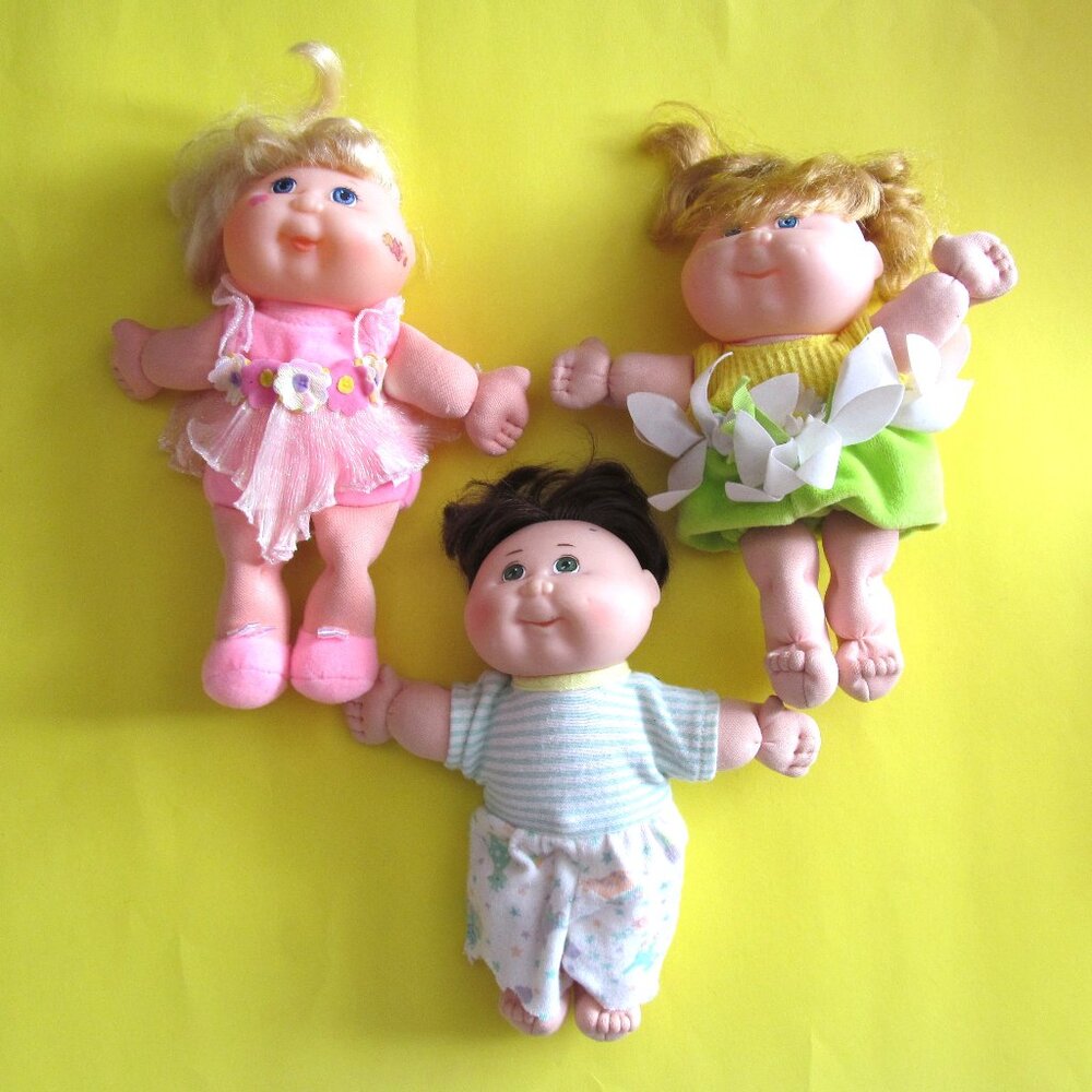 MIni Cabbage Patch kids soft dolls 8 inch 1995